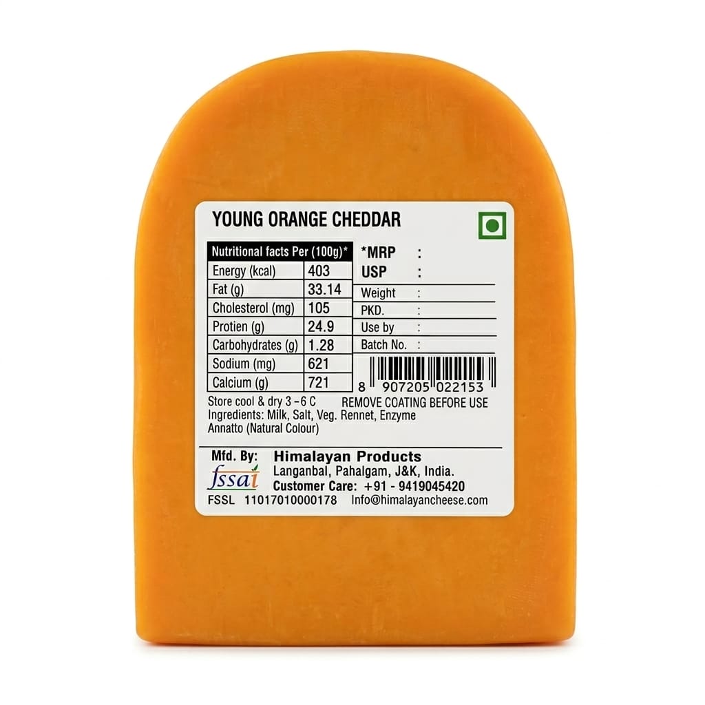 Orange Cheddar 200g – Himalayan Products