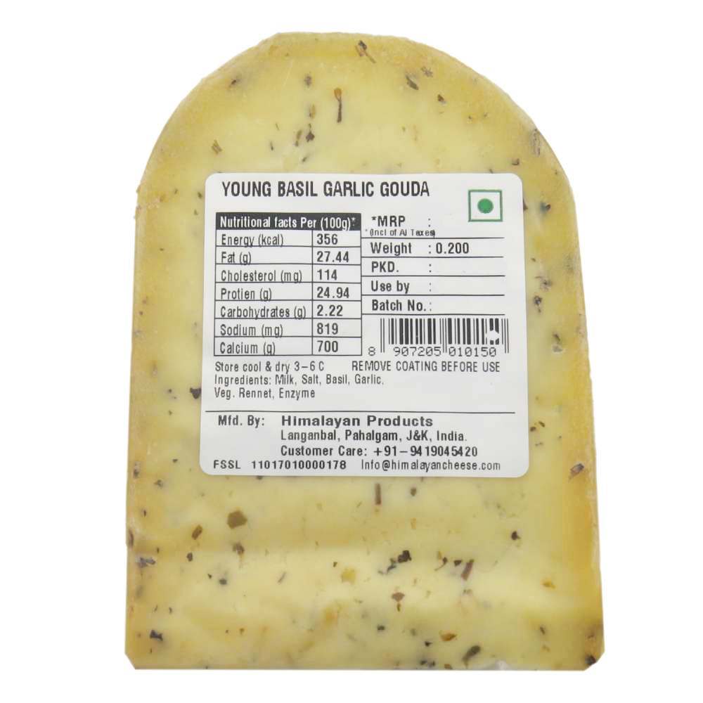 Basil Garlic Gouda 200g